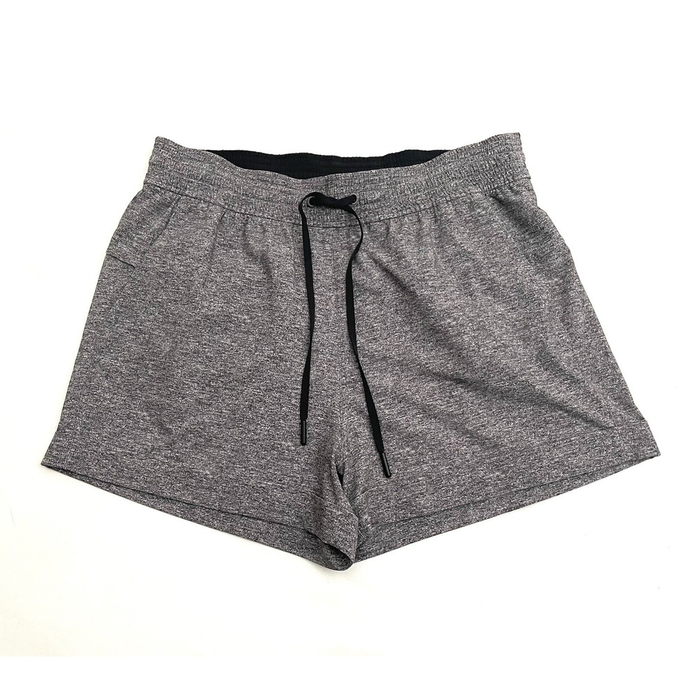 Lululemon Spring Break Away Short II 8 Heather Gray 3" Pleated Wicking Stretch